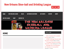 Tablet Screenshot of nolaskeeball.com